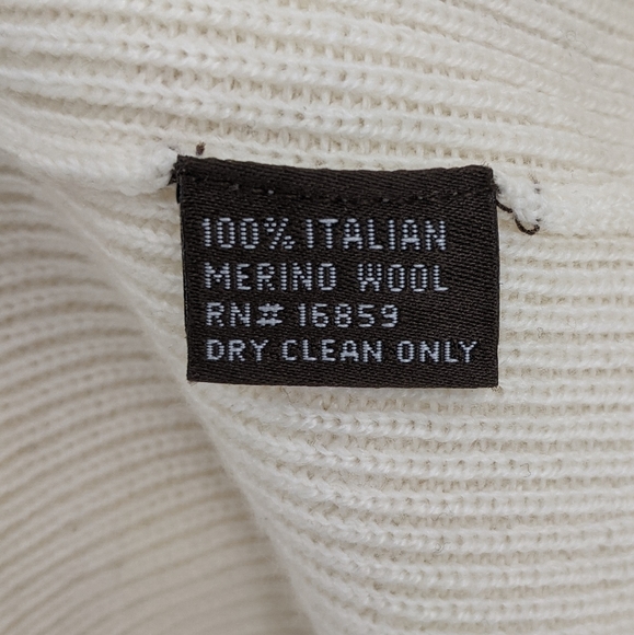 J. McLaughlin Cream Wool Tiered Sleeve Sweater - Picture 8 of 8